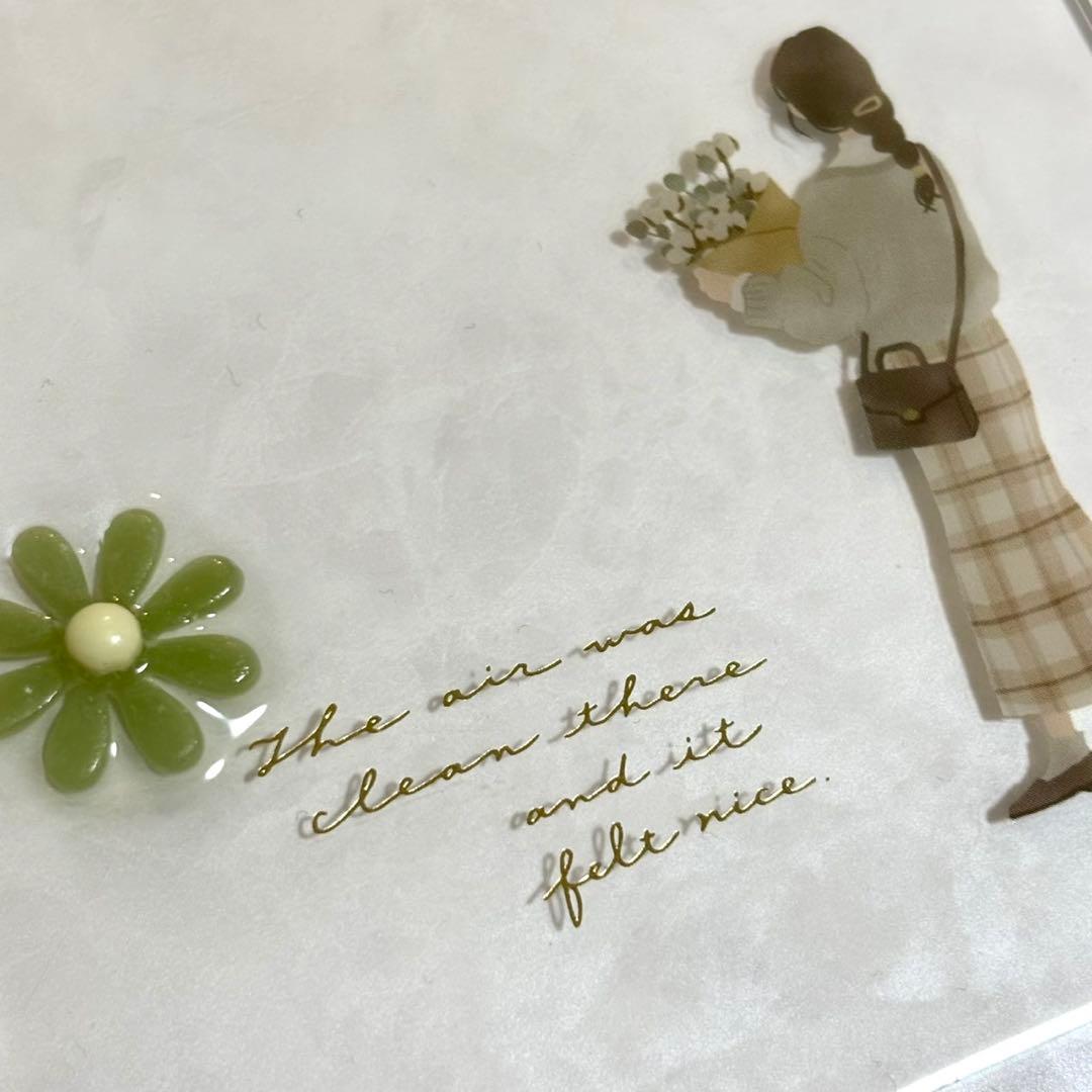 ✨milk⭐ ✨A6 アクリルレジンバインダー　リング付き