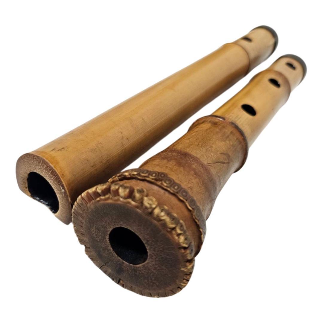 尺八 都山流 1尺8寸 5孔 D調 太管 根付