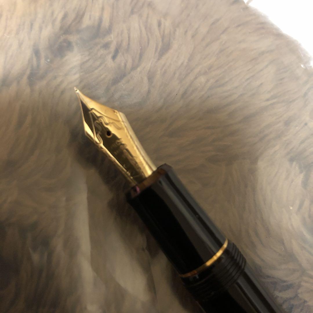 試筆のみ 1972年製 ペン先軸一体型 中細字 ミュー 万年筆 備品付き