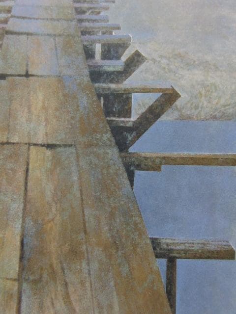 井上正与志、【板橋】、希少な額装用画集より、新品額装付