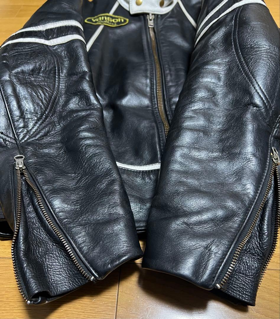 VANSON RJV シングル ライダース ジャケット USA製 40 - メルカリ