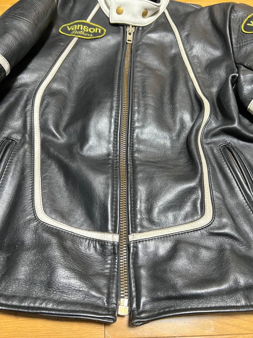 VANSON RJV シングル ライダース ジャケット USA製 40 - メルカリ