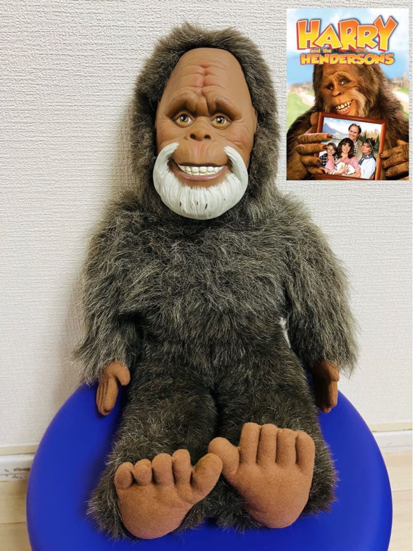 希少ビンテージ）映画　ハリーとヘンダスン一家　特大ぬいぐるみ　ビッグフット