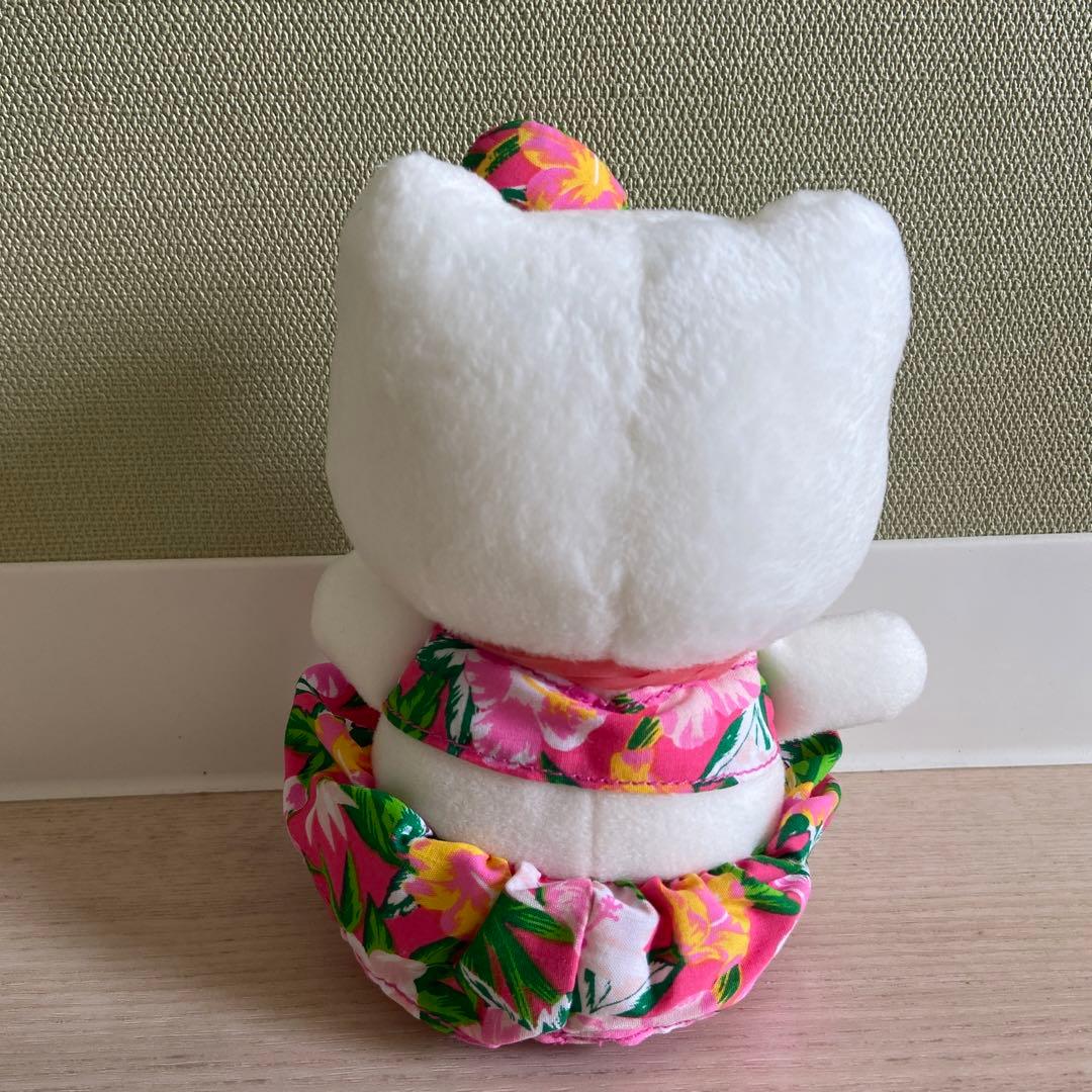 サンリオ　ハワイアンハローキティ ぬいぐるみ　平成レトロ　ハイビスカス　レア