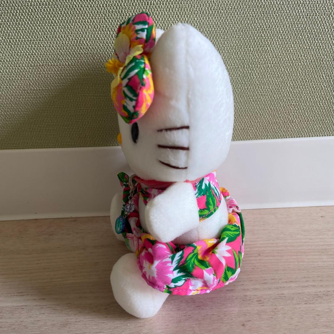 サンリオ　ハワイアンハローキティ ぬいぐるみ　平成レトロ　ハイビスカス　レア