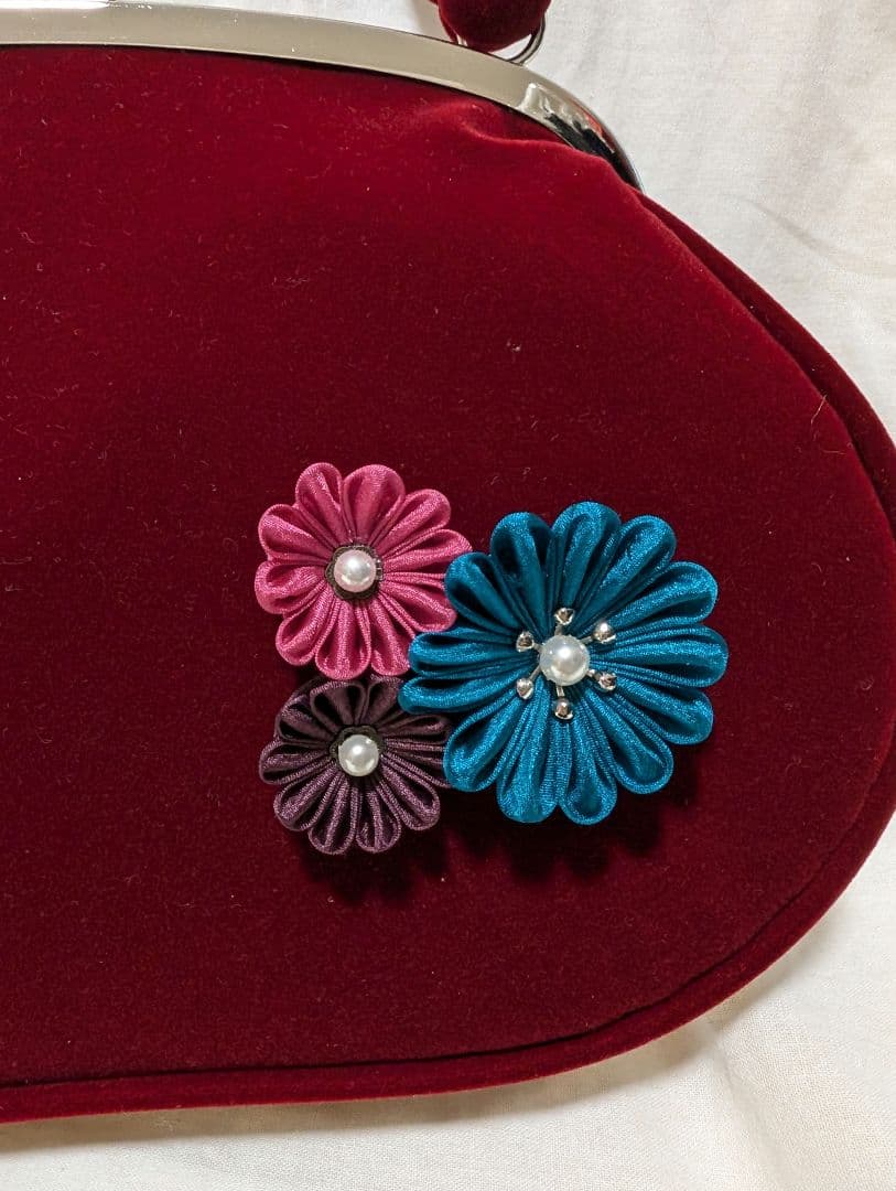 【美品】成人式 卒業式 振袖用 小物セット （バッグ・草履・ファー・髪飾り）