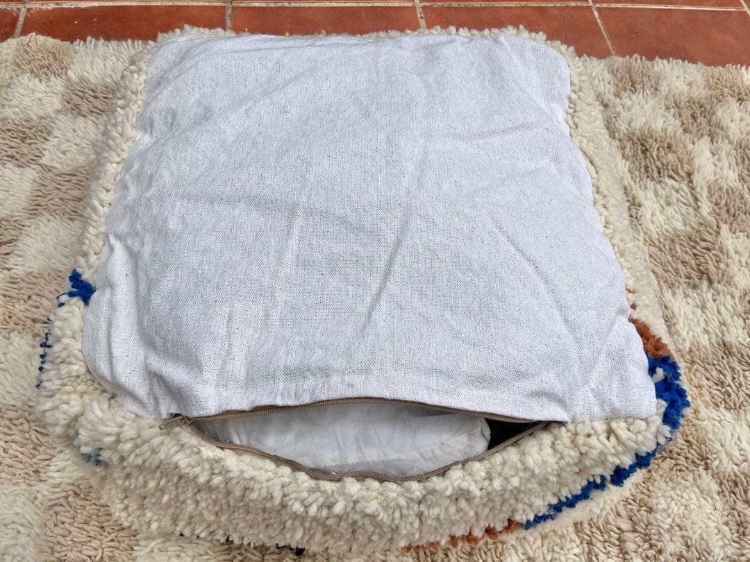 m*i様 モロッコ　プフ　pouf アジラル　オットマン クッション　ラグ　13