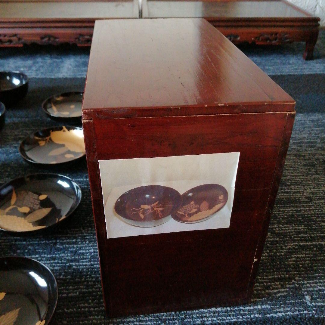 輪島塗盛上金蒔絵蓋付椀10客昭和初期