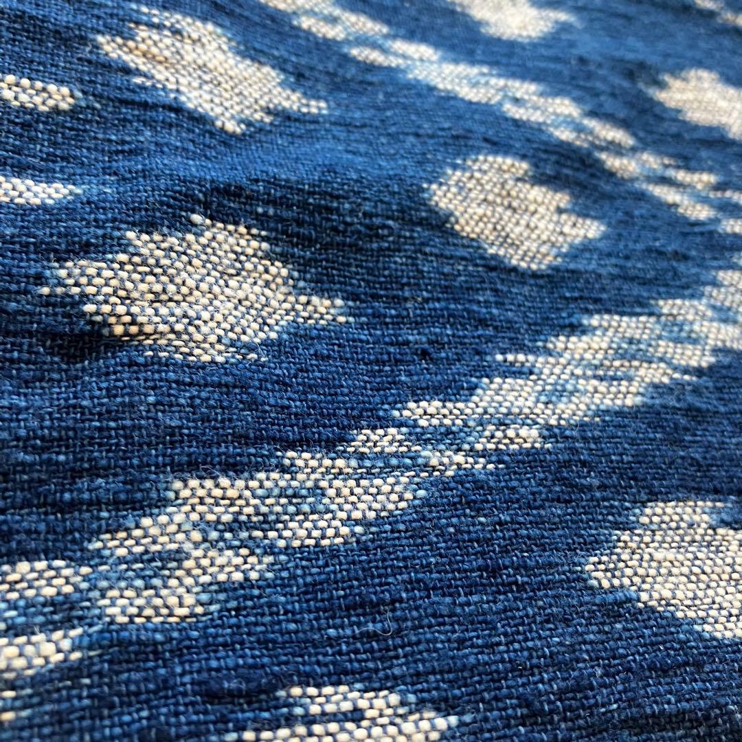 sorairo様専用☆うさとの服 藍染風・ヘンプ混 イカパンツ／巻きスカート風