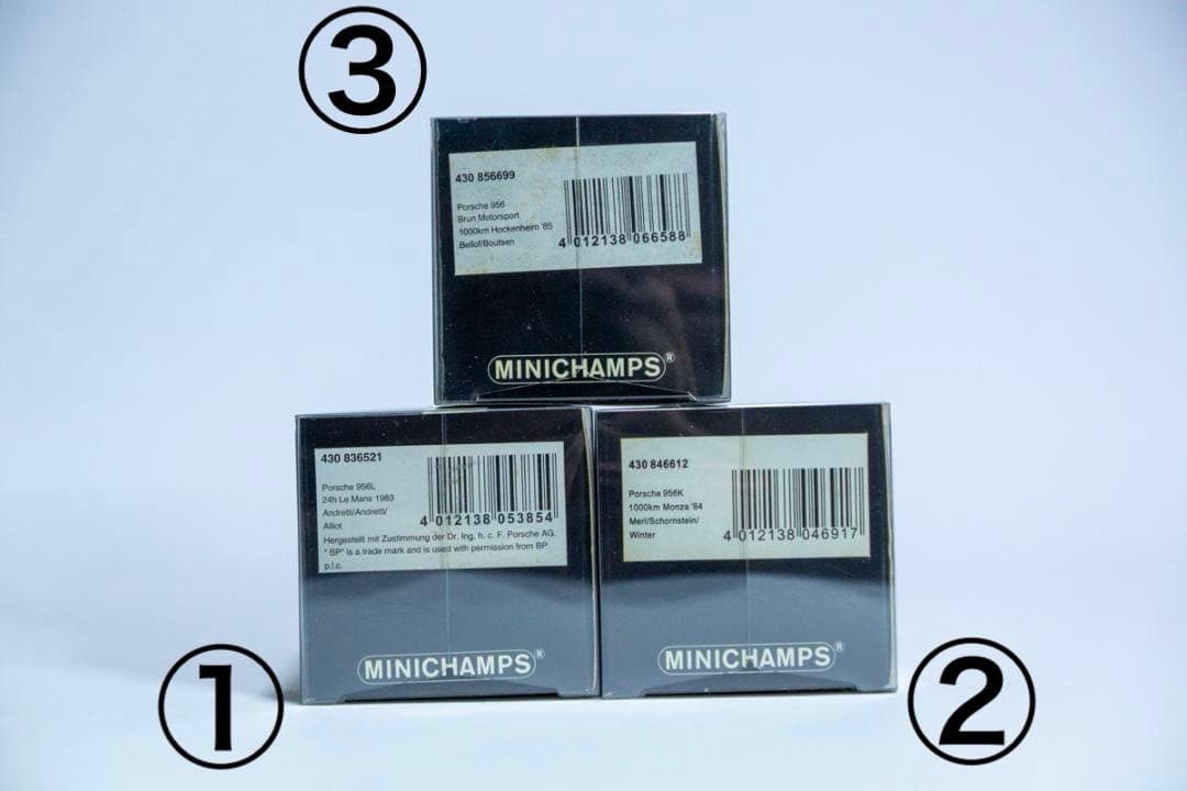 自動車 MINICHAMPS Porsche 956L & 956K & 956K
