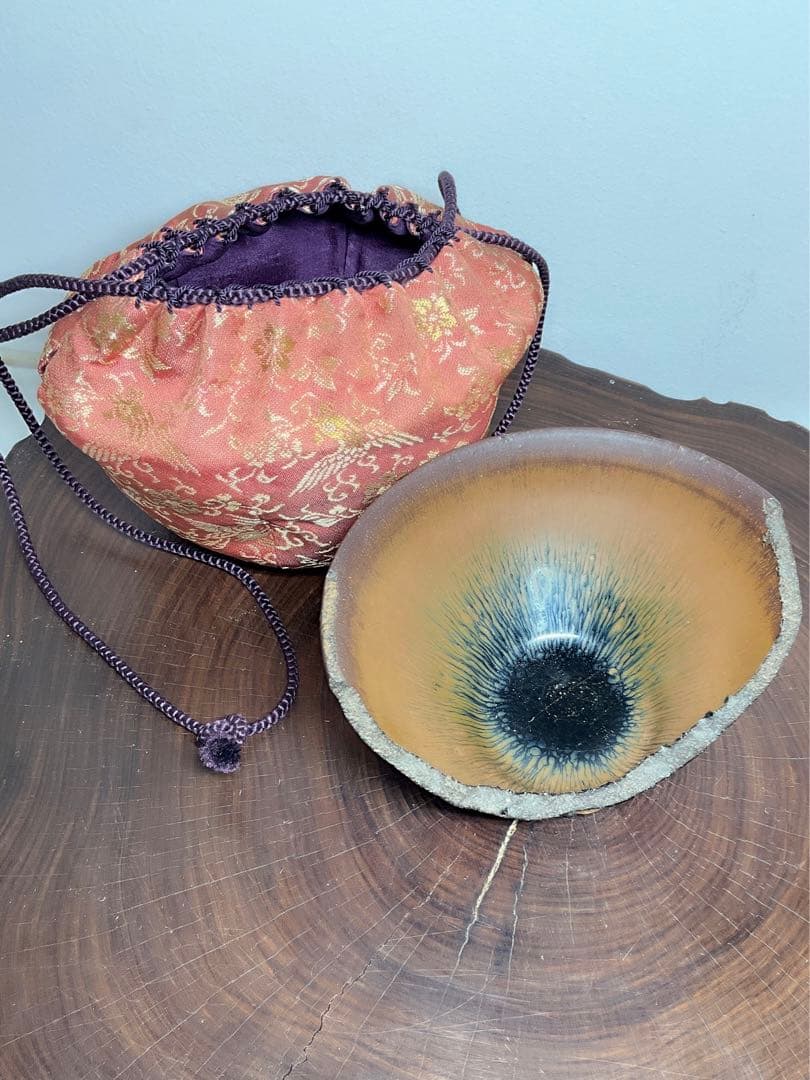 ★唐物古玩古董★宋時代　建窯 希少品 金兔毫 禾目天目茶碗　骨董品 アンティーク