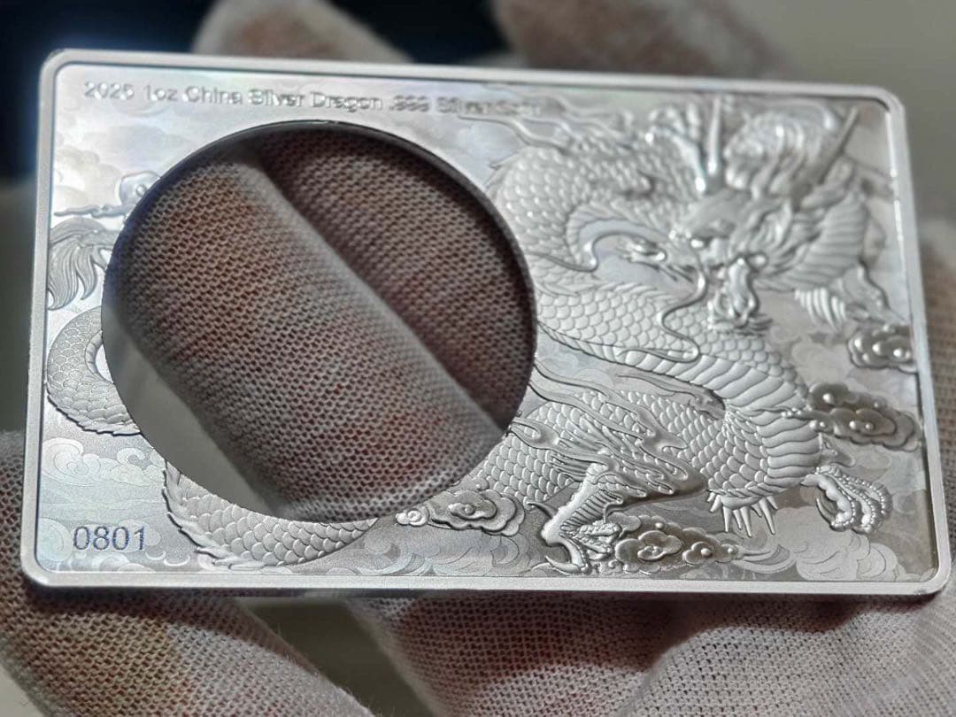 2025年 銀貨 ドラゴン 万里の長城 - メルカリ