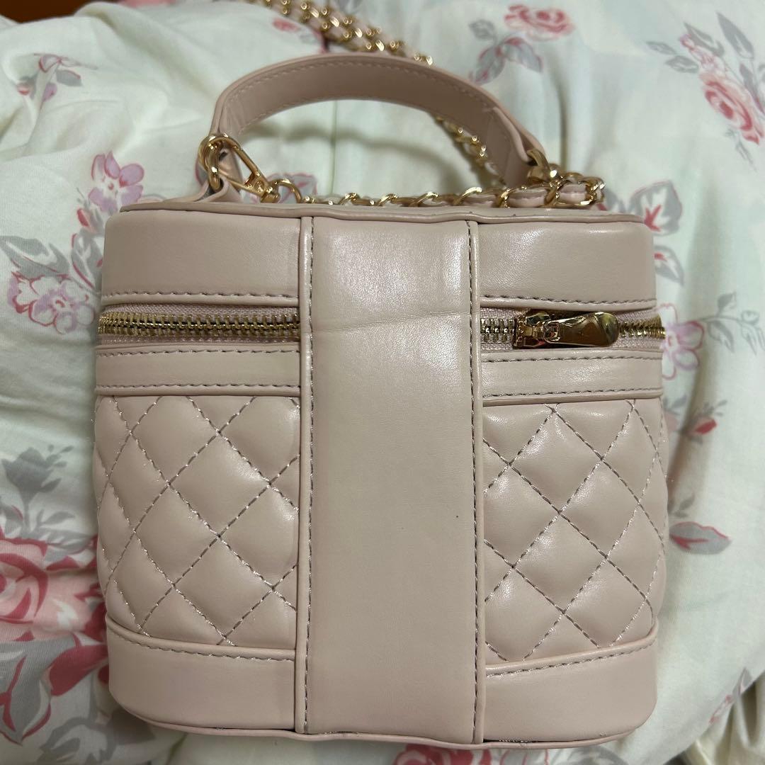 pomme d'amour キルティングバニティバッグ ピンク