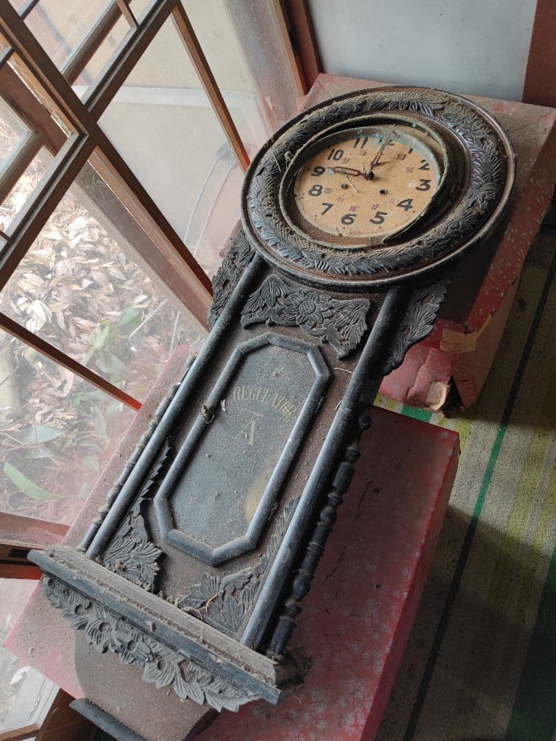 和製アンティーク　精工舎？　SEIKOSHA　掛け時計柱時計、古時計、振り子時計