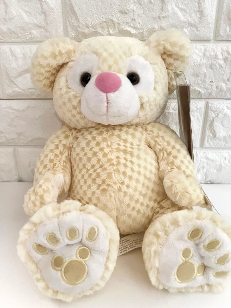 WDWディズニーベア　プリンセスダッフィー ワッフルダッフィー イエロー WDWディズニーベア プリンセスダッフィー ワッフルダッフィー イエロー