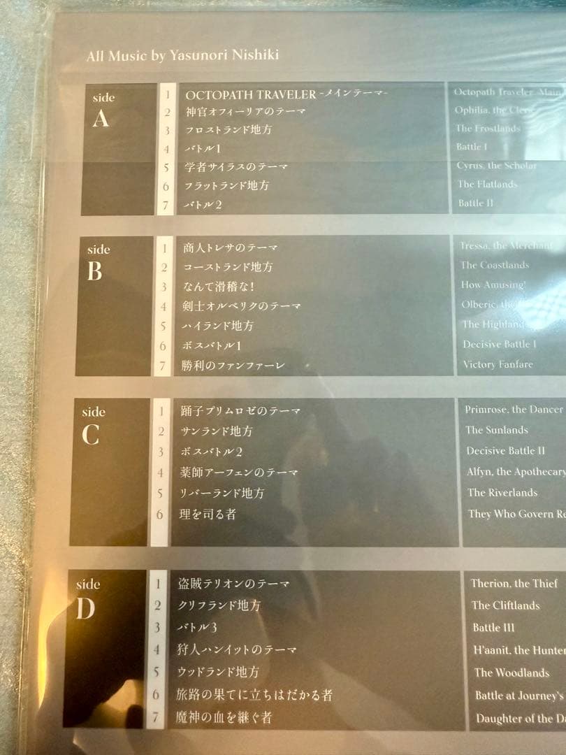 【西木康智直筆サイン 新品 未開封】OCTOPATH TRAVELER レコード