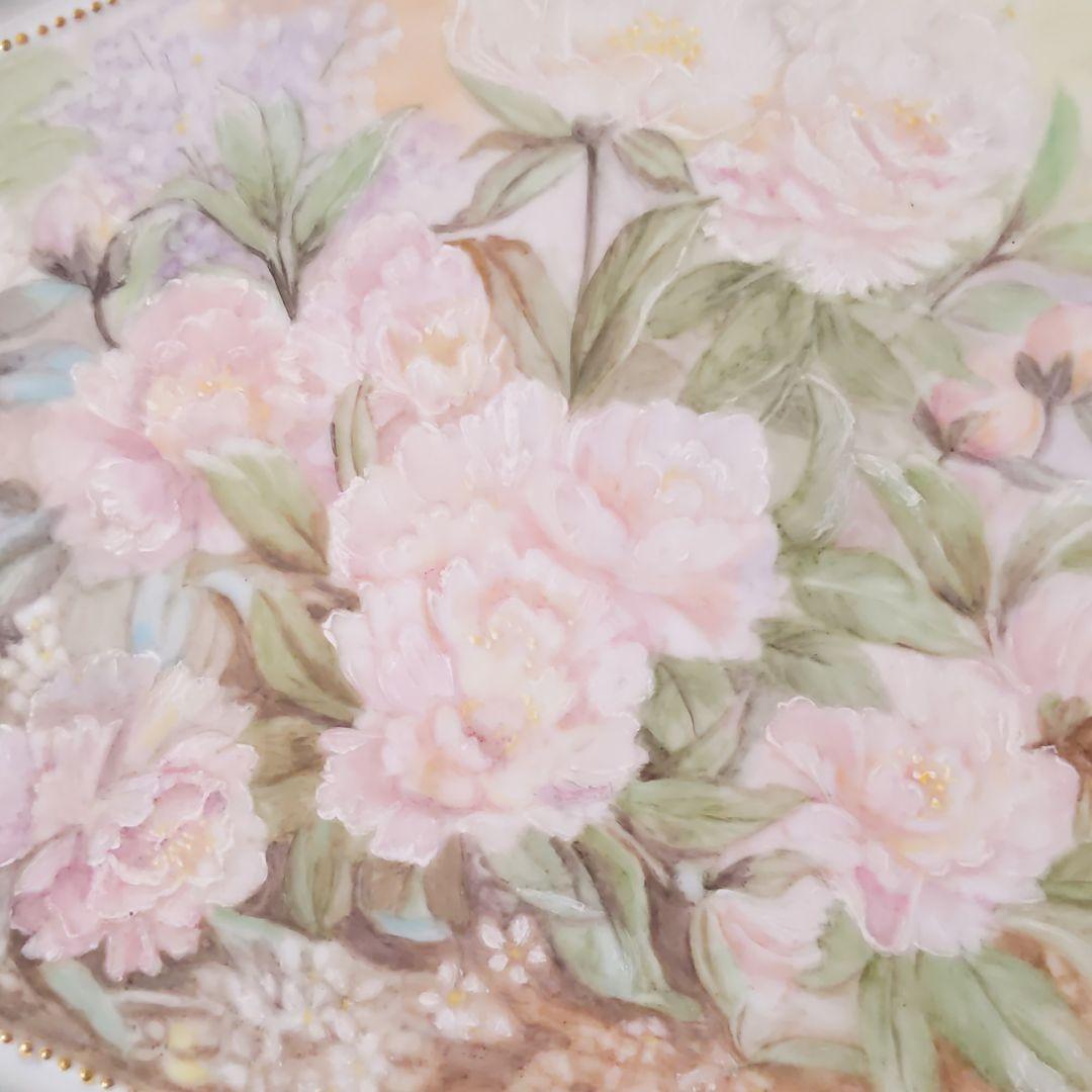 陶板　芍薬の花