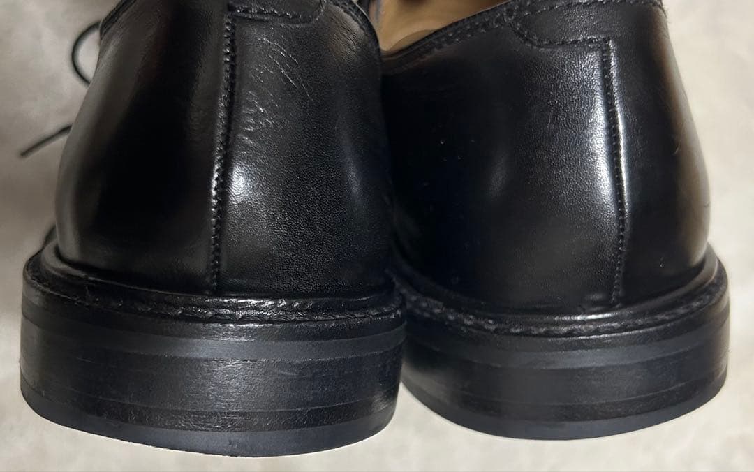 Trading post/Uチップレザーシューズ/size7/黒/2102