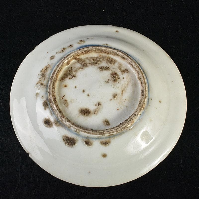 中国　呉須染付　神獣花卉文盤　皿　N　6811