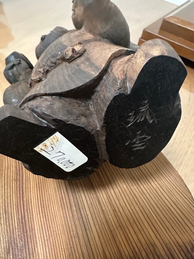 木製 福の神像 ガラスケース屋久杉台座付き 2026年最新】屋久杉オブジェの