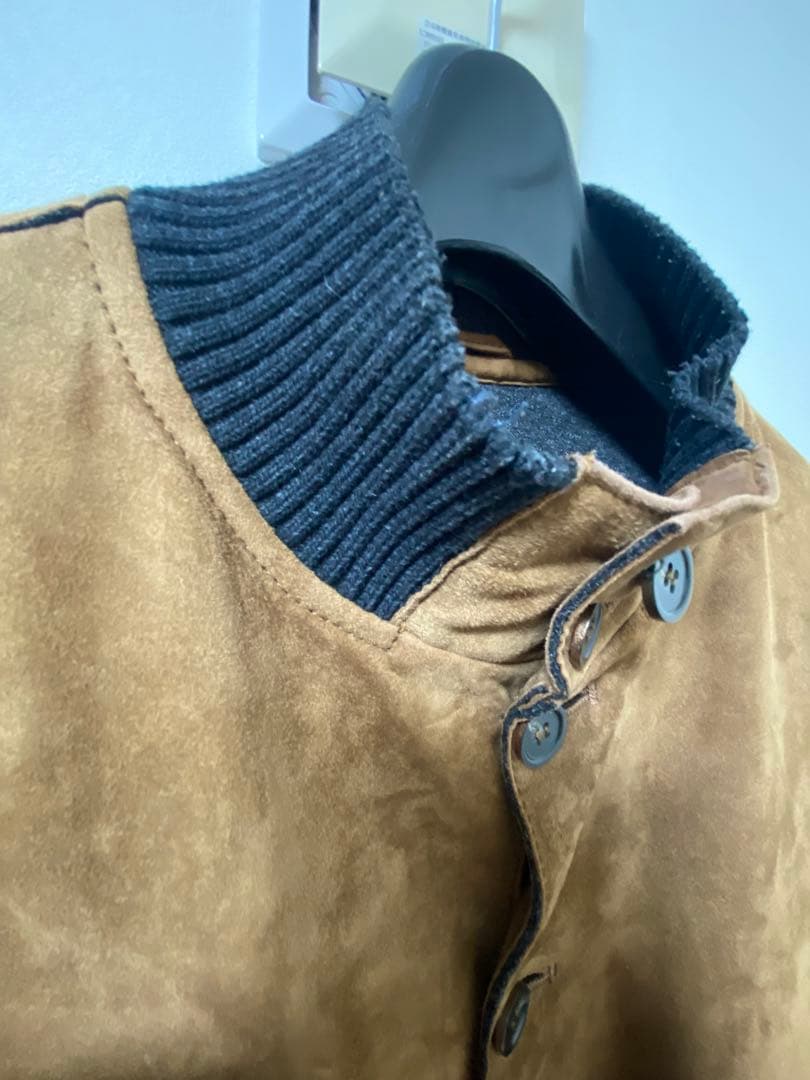 20万 秋冬 アルテア スエード レザー ジャケット ブラウン 茶 最高級