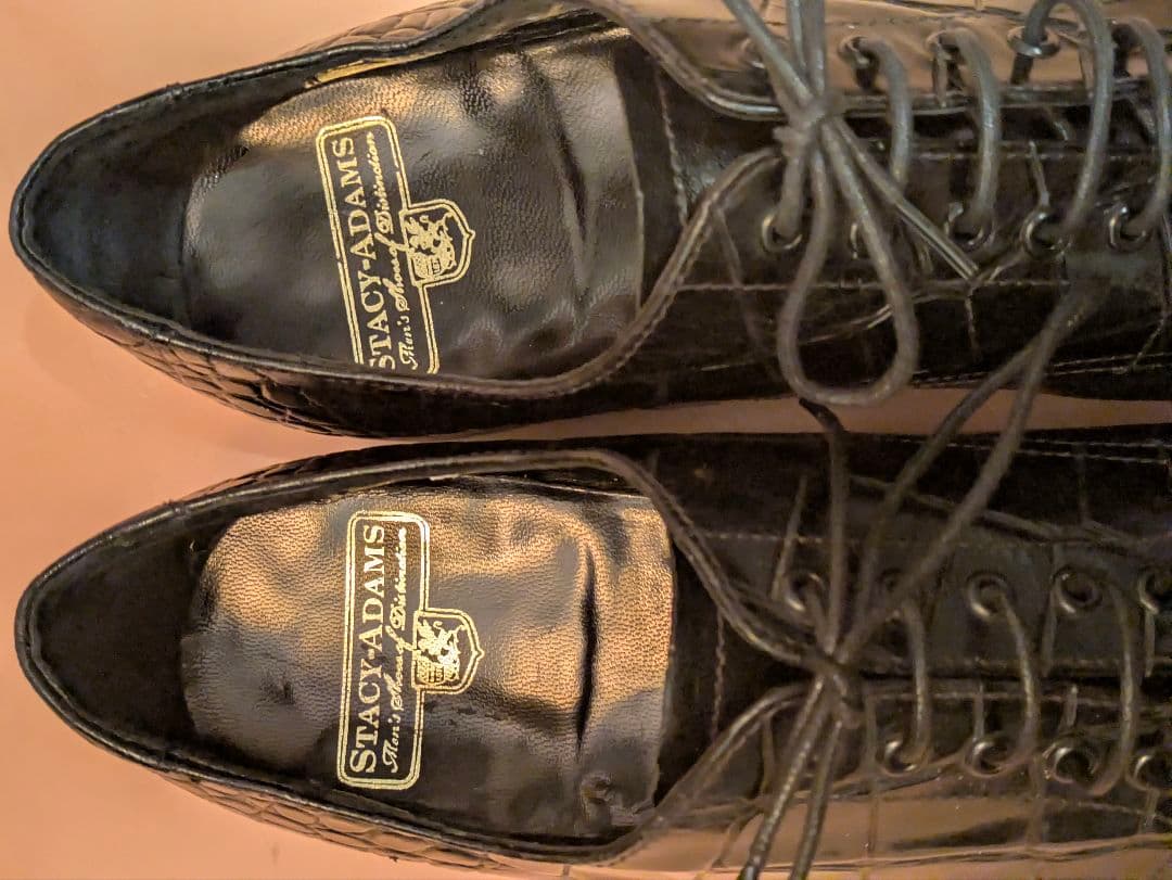 STACY ADAMS キャップトゥ クロコダイル US9.5D