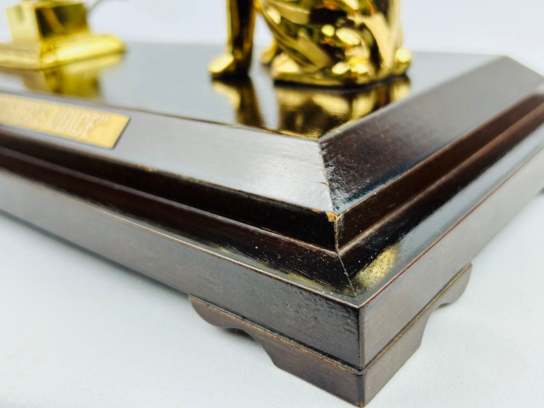 VICTOR ニッパー犬 ゴールド 蓄音機 創立50周年 置物 ガラスケース付き