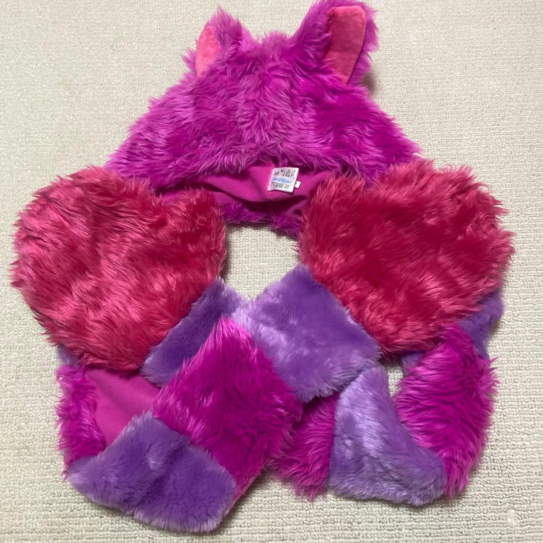 ディズニー チシャ猫 マフラー ファンキャップ チェシャ猫マフラー