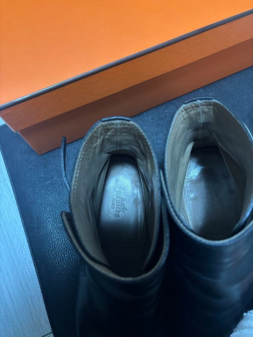 エルメス　HERMES ジョッパーブーツ　ブラック