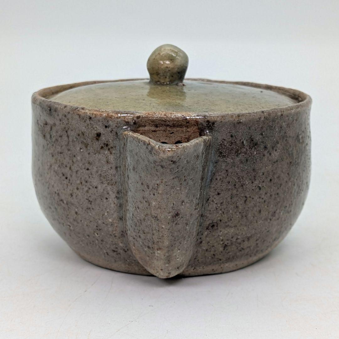 虫明焼 宝瓶 用心箱合布 煎茶道具 煎茶器 泡瓶 お茶 食器 在銘 急須 骨董品