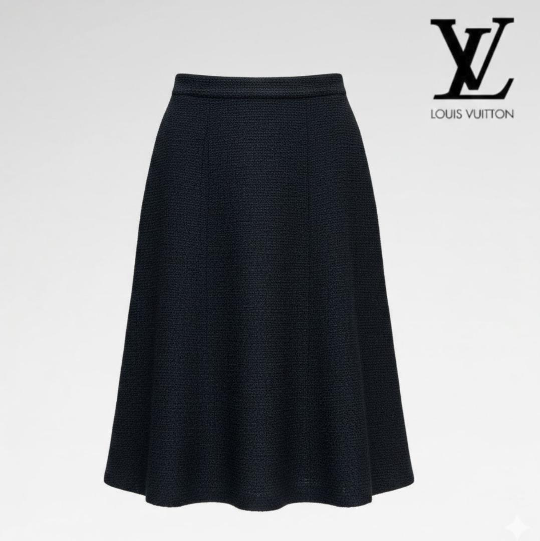 極美品★LOUIS VUITTON★現行★上質ツイード★Aライン★スカート