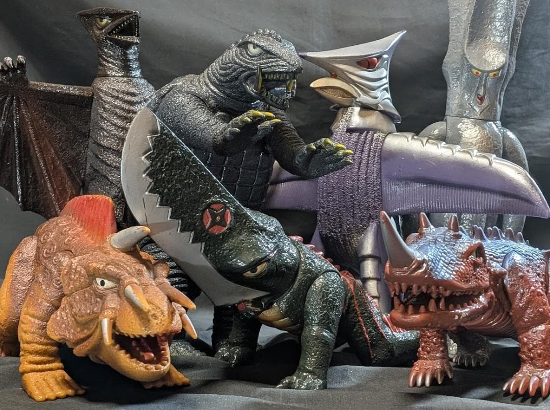 昭和ガメラ＆対戦怪獣（バンダイ）ソフビフィギュア コンプリート7体