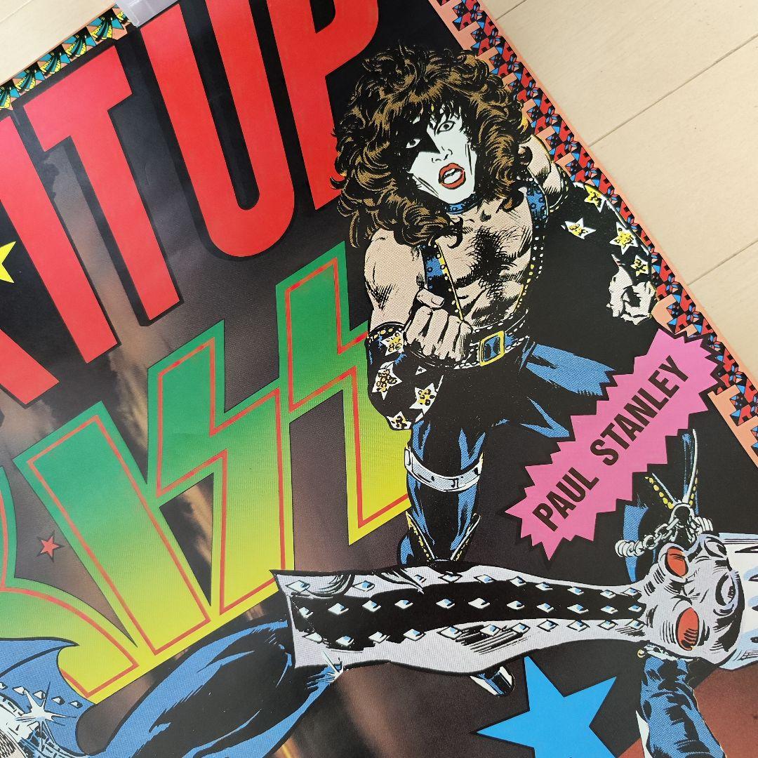 超レア♪ 「地獄の回想」KISS LICK IT UP ポスター 当時物 非売品