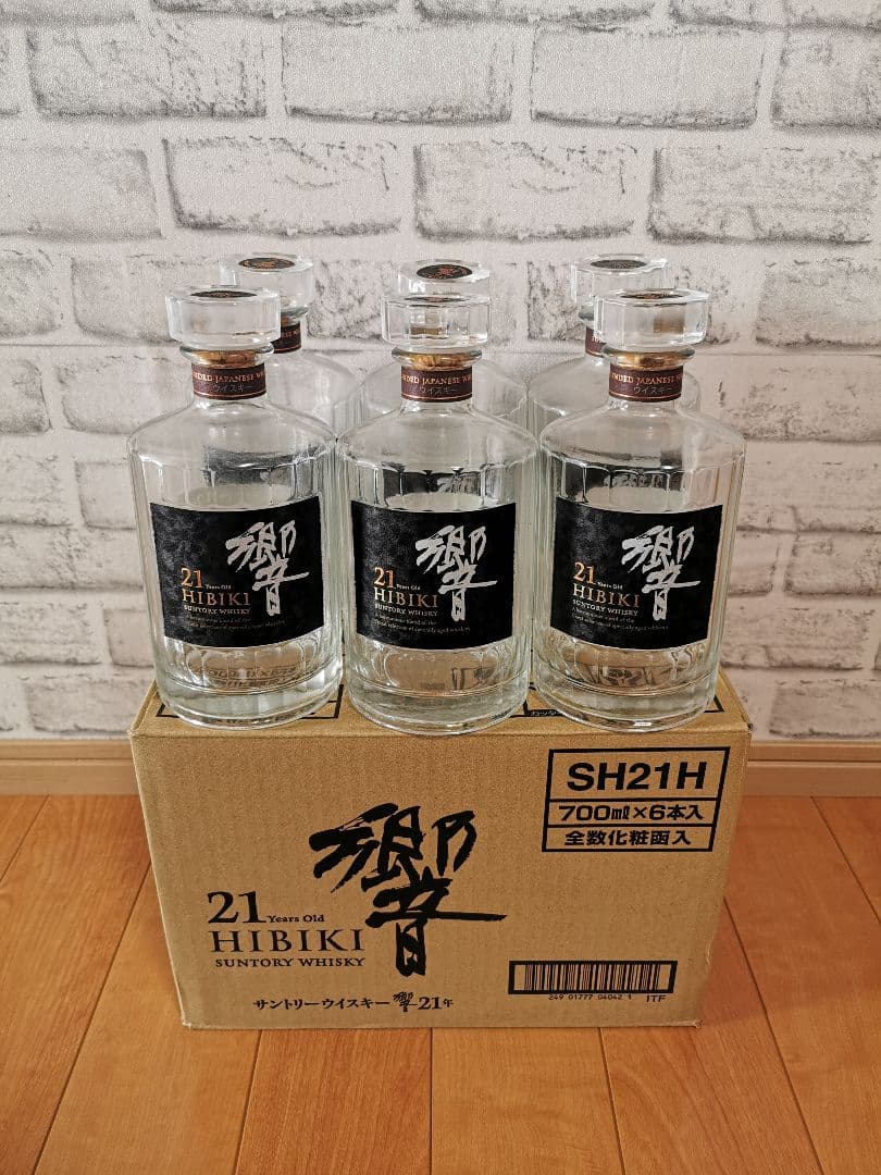 サントリー響21年 空瓶&カートン&外箱6本セット サントリー響