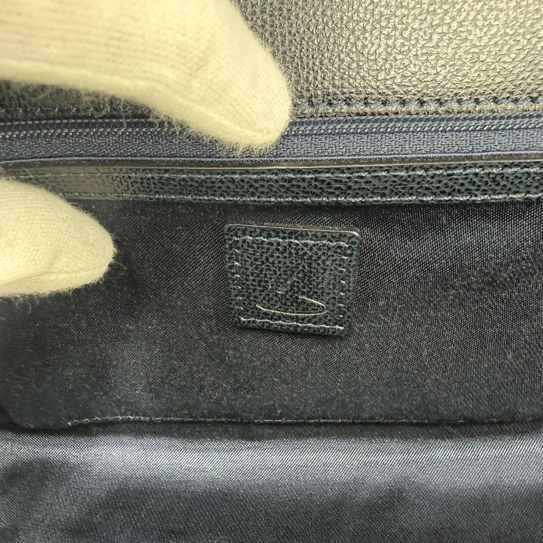 【極美品】土屋鞄 フォーマルバッグ フラップ クラシックハンド ダークネイビー