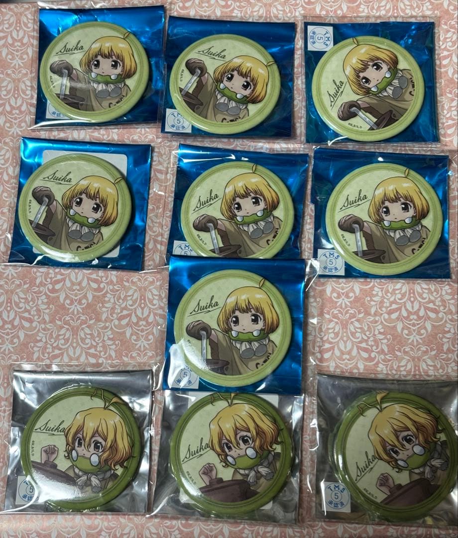 Dr.STONE トムス　ロフト　スイカ　缶バッジ　カード　セット