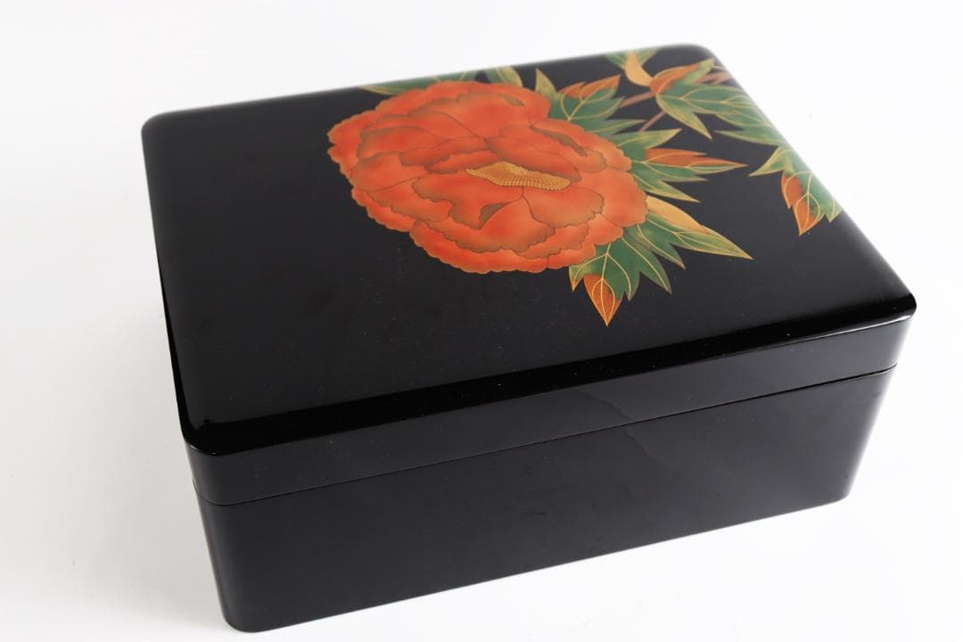 輪島塗　木谷信夫 文庫 蒔絵 文箱 硯箱