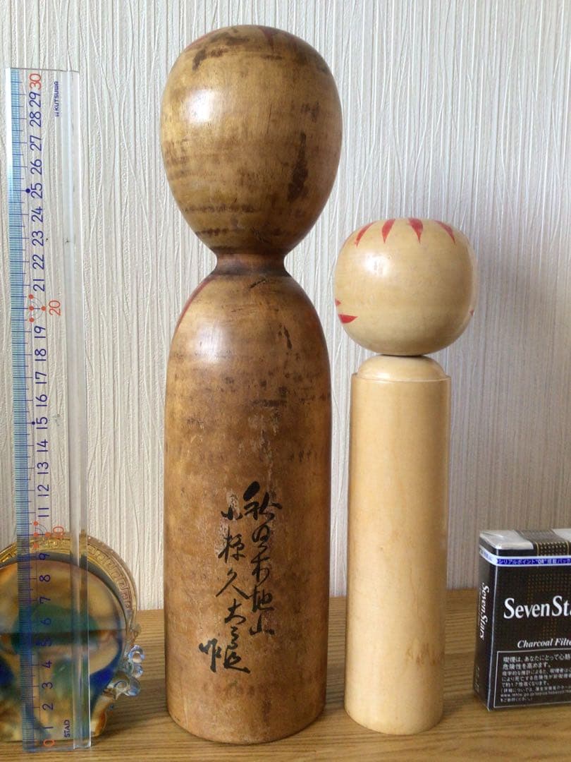 戦前作品 伝統こけし 工人＞秋田県 木地山系＞小椋久太郎 32.5cm 高橋金三