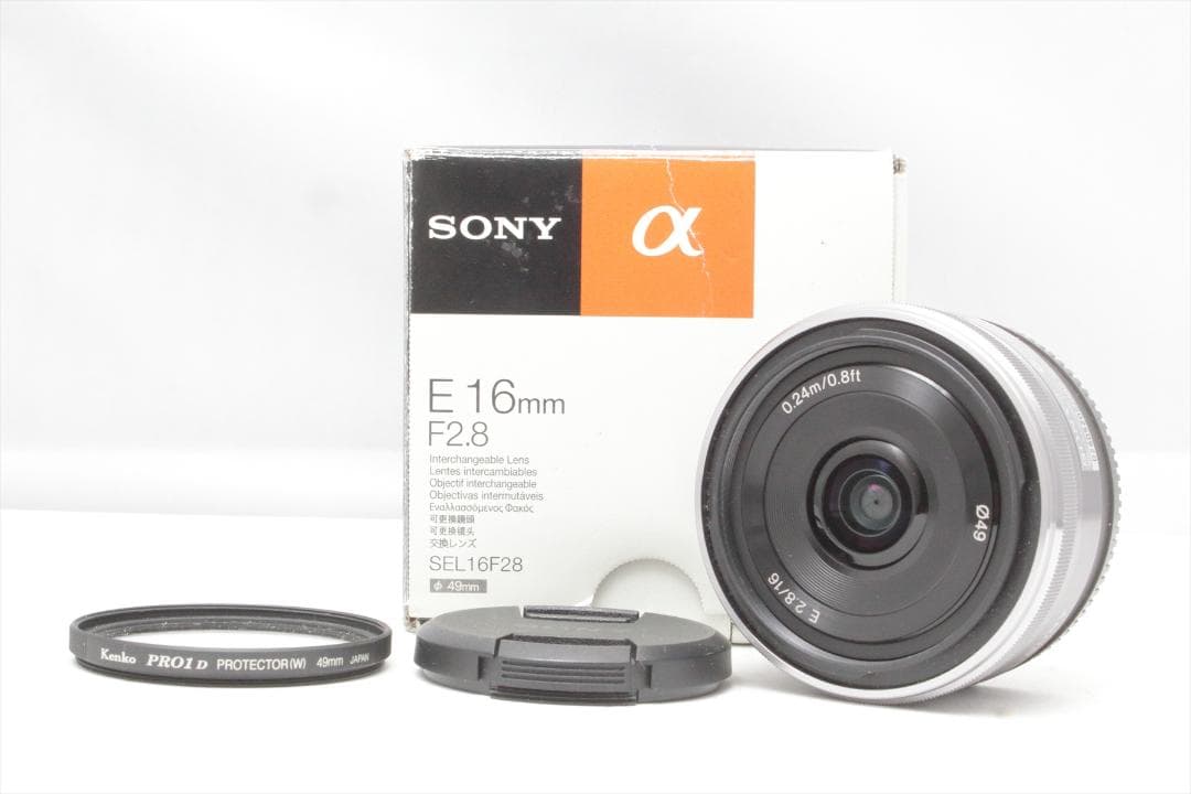 美品！SONY E 2.8 16mm ソニー 単焦点レンズ SEL16F28 - メルカリ