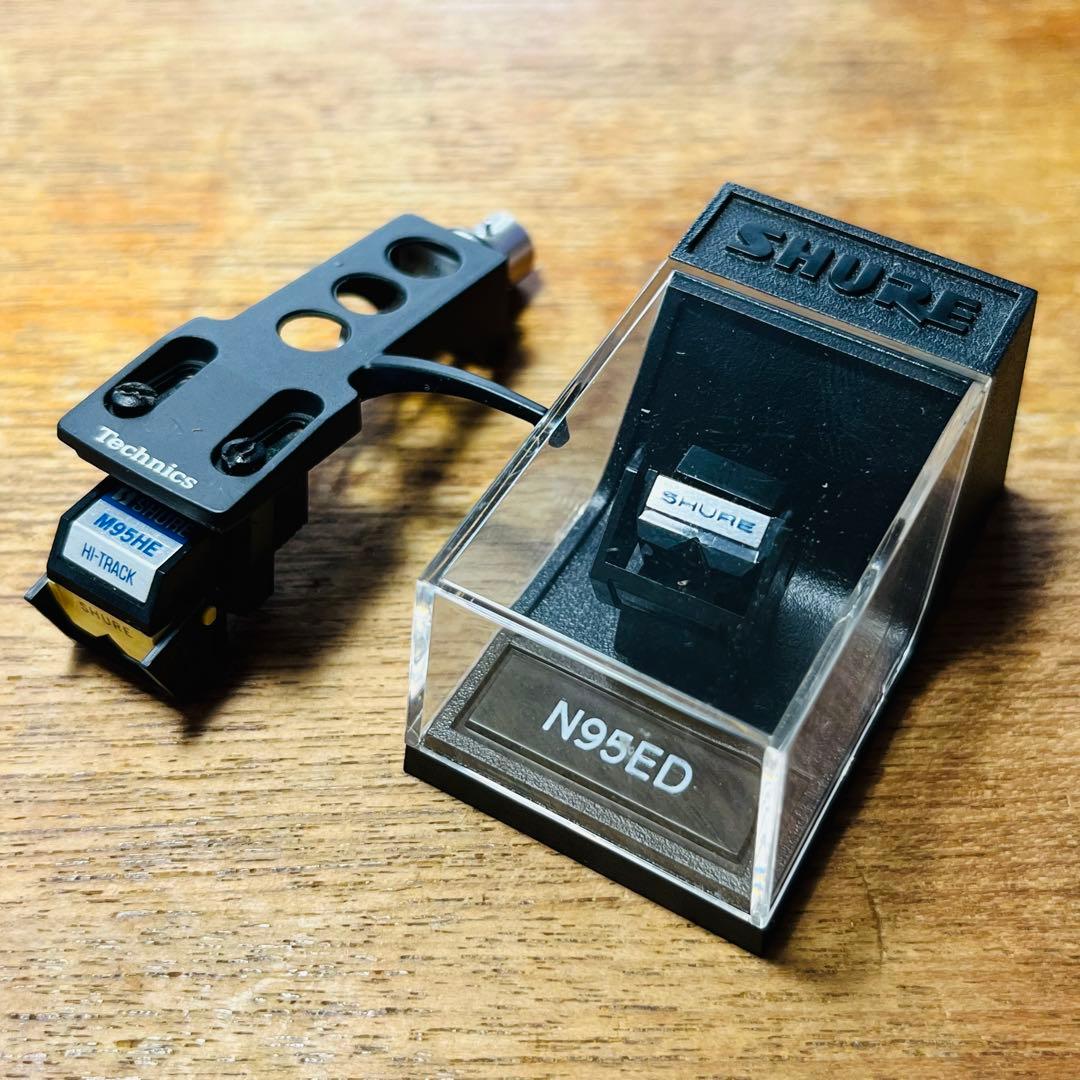 SHURE M95HE MM型フォノカートリッジ + シェル + 交換針2本 SHURE M95HE MM型フォノカートリッジ + シェル + 交換針2本