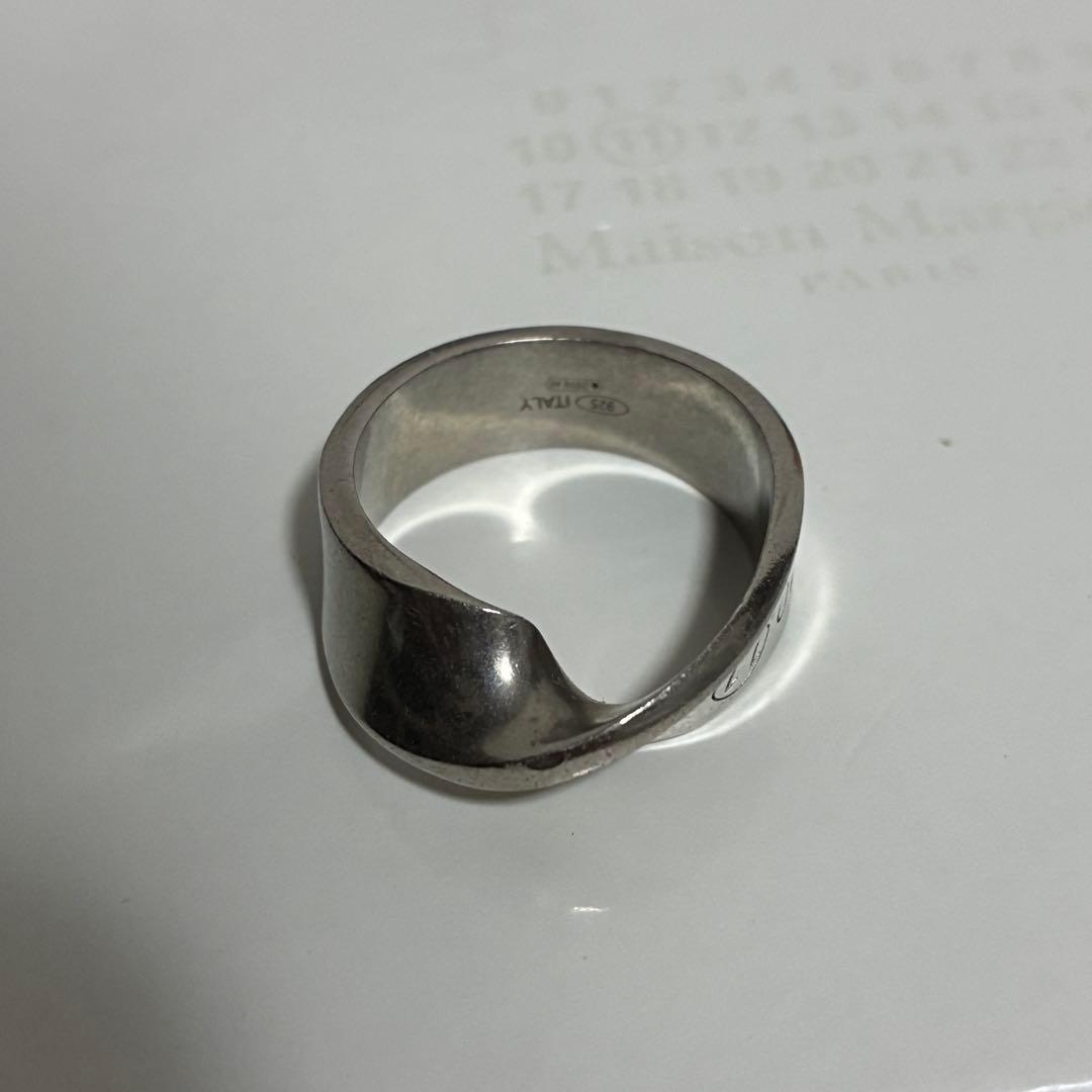 maison margiela ツイスト ナンバーリング シルバー925