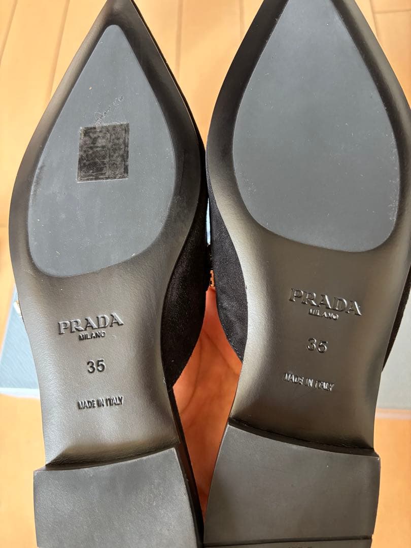 PRADA ビジュー付きミュール 35
