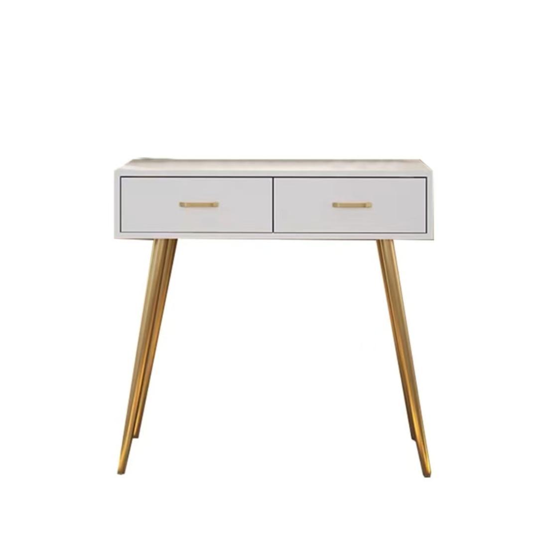 ホワイトマーブル調ドレッサーデスクのみ 訳あり品 J204-100-04