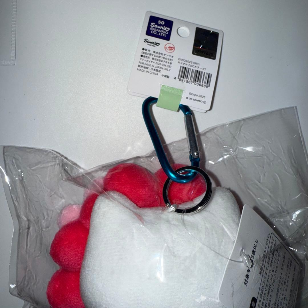 ミャクミャク サンリオ キティ 大阪関西万博 会場限定 マスコット カラビナ付き