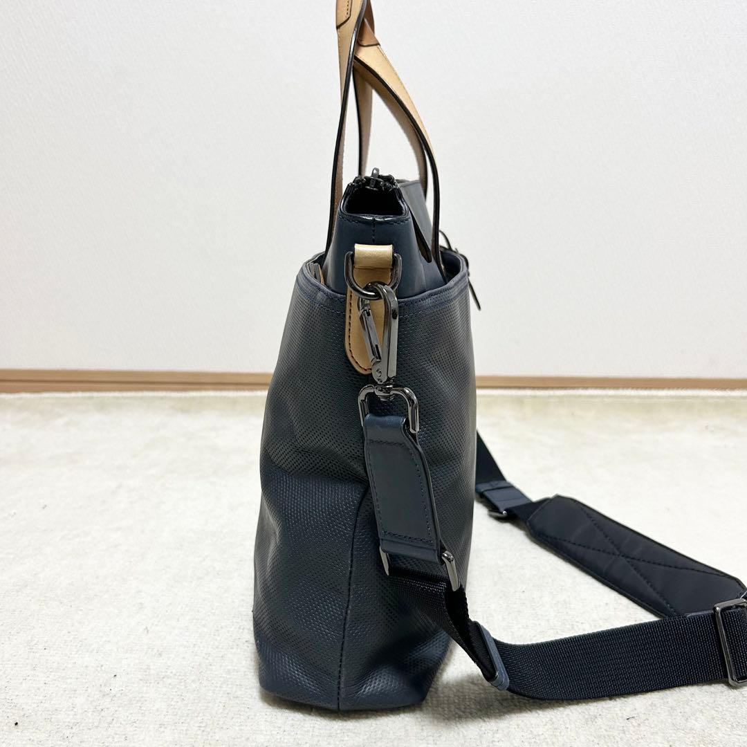 希少　トゥミ　TUMI オールレザー　ブリーフケース ビジネスバッグ　ネイビー