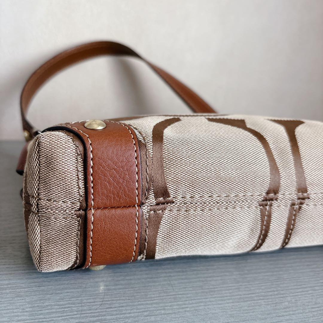 【美品】COACH シグネチャー y2k ワンショルダー 肩掛け ブラウン