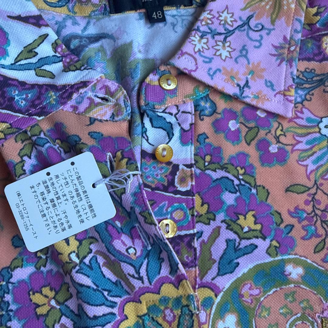 【新品未着用タグ付き】ETRO エトロ ペイズリー柄 ポロシャツ 半袖