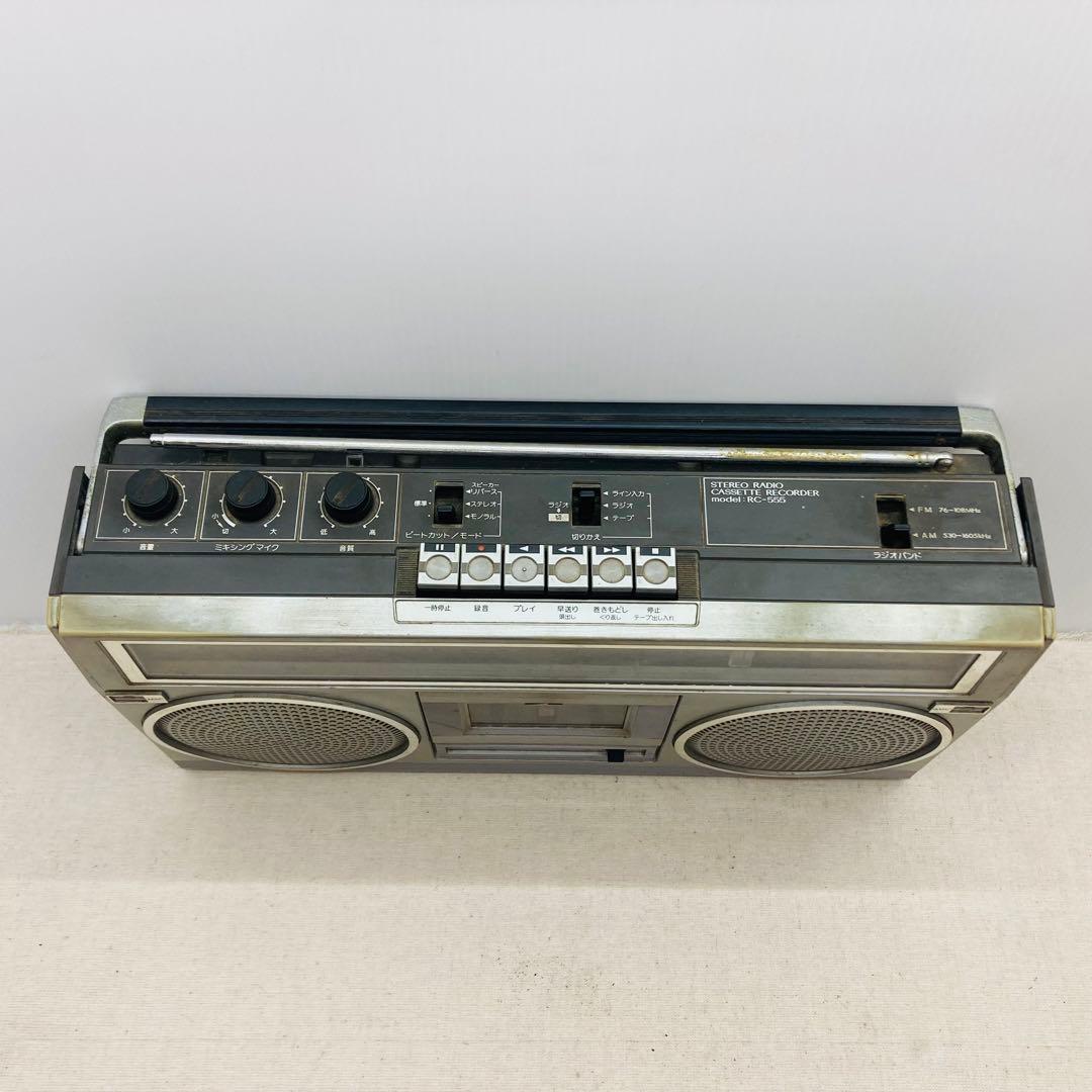 レトロ／ジャンク Victor ビクター ラジオカセットレコーダー RC-555