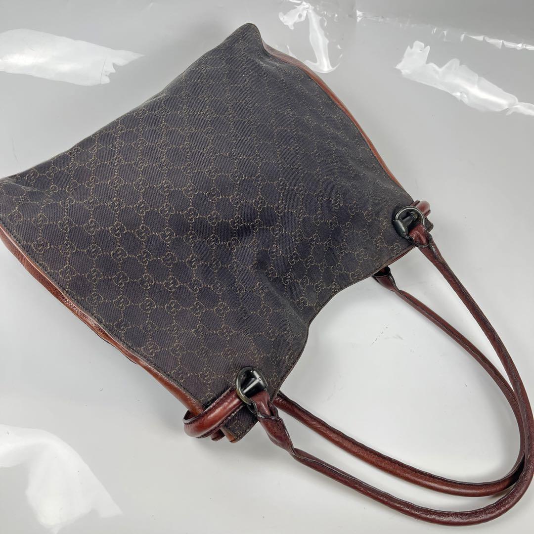 【極美品】GUCCI グッチ ホースビット GG デニム カーフ レザー 本革
