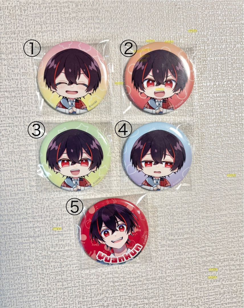 カラフルピーチ ゆあんくん 缶バッジセット 5個 - メルカリ